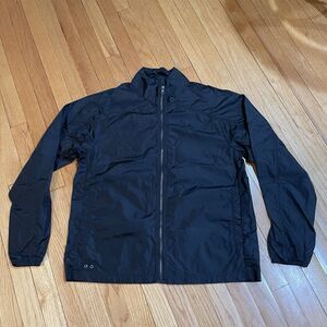 Vintage Y2K Converse One Star Mens Windbreaker Nylon Jacket Size M Black Zip EUC